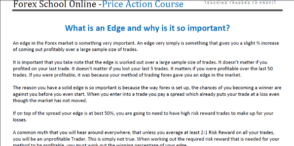 A look at the Forex School Online PDF A look at the Forex School Online PDF